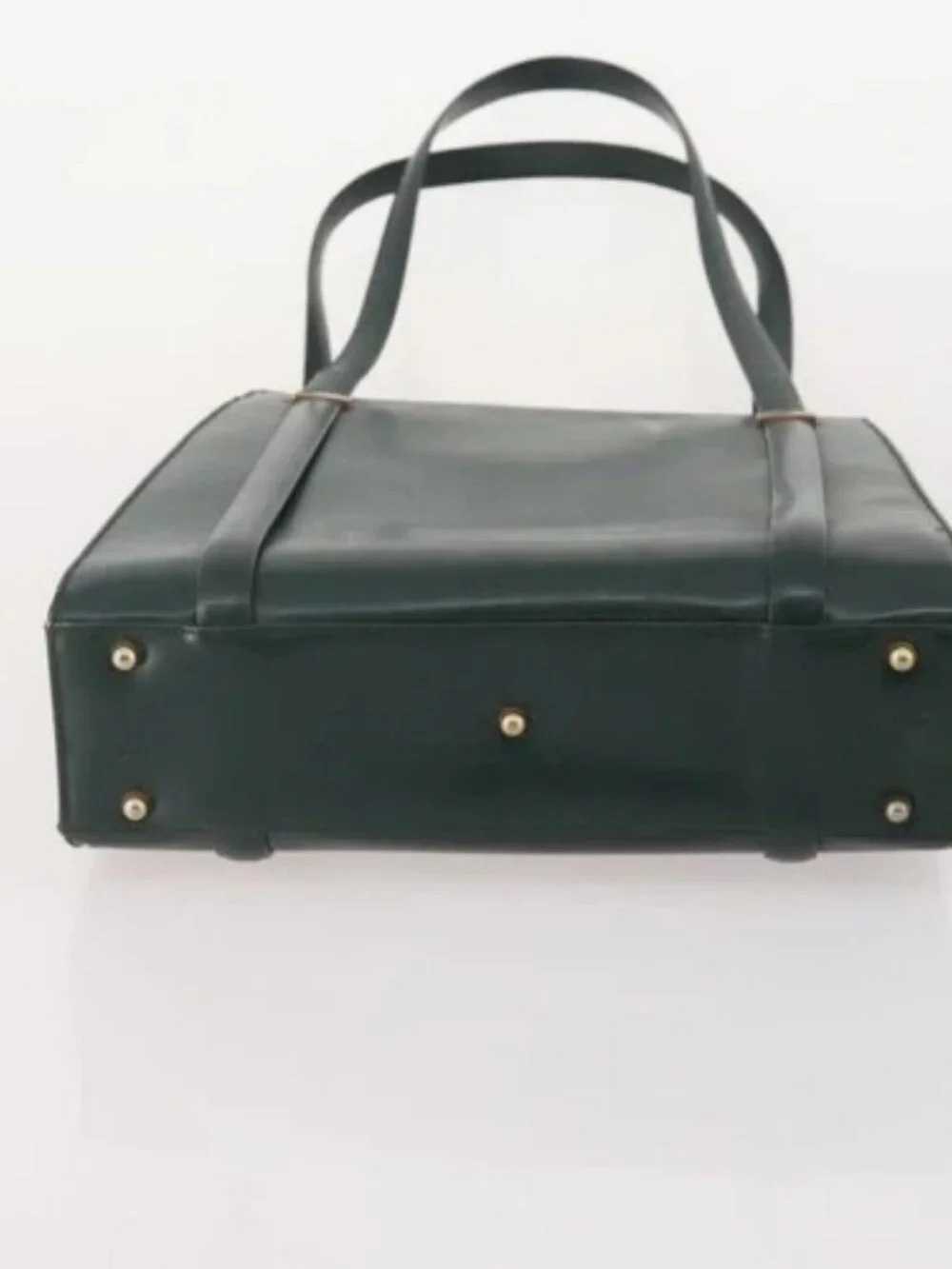 GUCCI GG Canvas Shoulder Bag Leather 3 Set Black Beige Auth bs34147